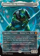 Leonardo, the Balance (TMC-001) (Borderless) [Commander: Teenage Mutant Ninja Turtles] Foil