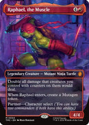 Raphael, the Muscle (TMC-004) (Borderless) [Commander: Teenage Mutant Ninja Turtles] Foil