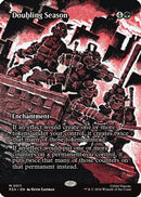 Doubling Season (Borderless) (PZA-011) [Teenage Mutant Ninja Turtles Eternal-Legal] Foil
