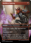 Faithless Looting (Borderless) (CMM-642) [Commander Masters] Foil