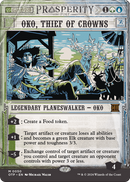 Oko, Thief of Crowns (OTP-050) (Showcase) (Borderless) [Breaking News] Foil