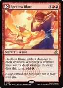 Reckless Blaze (TLE-124) [Avatar: The Last Airbender: Eternal-Legal] Foil