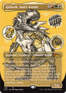 Gishath, Sun's Avatar (SLD-320) (Borderless) [Secret Lair Drop] Etched Foil