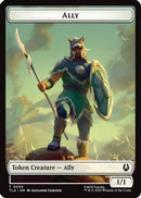 Ally (0005) // Clue (0018) Double-Sided Token (TLA-5 // 18) [Avatar: The Last Airbender] Foil