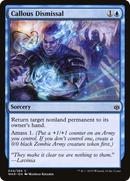 Callous Dismissal (WAR-044) [War of the Spark] Foil