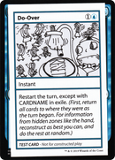 Do-Over (No PW Symbol) (CMB1-020) [Mystery Booster Playtest Cards 2021]