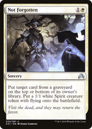 Not Forgotten (SOI-030) [Shadows over Innistrad] Foil