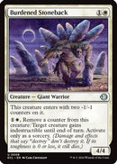 Burdened Stoneback (ECL-008) [Lorwyn Eclipsed] Foil