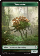 Saproling // Scarecrow Double-Sided Token (ECC-7 // 11) [Commander: Lorwyn Eclipsed] Foil