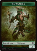 Elf Warrior (0004) // Plant (0005) Double-Sided Token (ECC-4 // 5) [Commander: Lorwyn Eclipsed] Foil