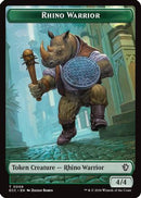 Rhino Warrior // Elemental (0010) Double-Sided Token (ECC-6 // 10) [Commander: Lorwyn Eclipsed] Foil