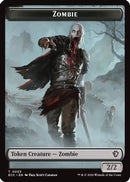Zombie // Snake Double-Sided Token (ECC-3 // 8) [Commander: Lorwyn Eclipsed] Foil