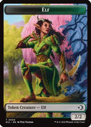 Elf // Kithkin (0007) Double-Sided Token (ECL-4 // 7) [Lorwyn Eclipsed]