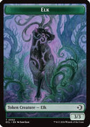 Elk // Emblem - Oko, Shadowmoor Scion Double-Sided Token (ECL-2 // 12) [Lorwyn Eclipsed] Foil