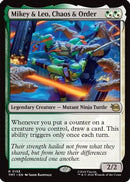 Mikey & Leo, Chaos & Order (TMT-158) [Teenage Mutant Ninja Turtles] Foil