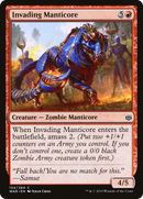 Invading Manticore (WAR-134) [War of the Spark] Foil