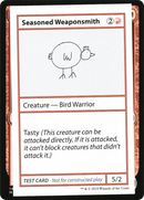 Seasoned Weaponsmith (No PW Symbol) (CMB1-063) [Mystery Booster Playtest Cards 2021]
