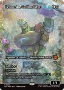 Leonardo, Cutting Edge (Showcase) (Fracture Foil) (TMT-291) [Teenage Mutant Ninja Turtles] Foil