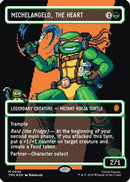 Michelangelo, the Heart (TMC-092) (Borderless) (Surge Foil) [Commander: Teenage Mutant Ninja Turtles] Foil