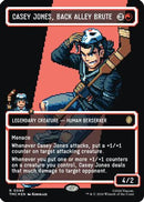 Casey Jones, Back Alley Brute (Borderless) (Surge Foil) (TMC-090) [Commander: Teenage Mutant Ninja Turtles] Foil