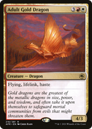 Adult Gold Dragon (AFR-216) [Adventures in the Forgotten Realms] Foil