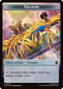 Treasure // Clue Double-Sided Token (TMC-3 // 2) [Commander: Teenage Mutant Ninja Turtles] Foil