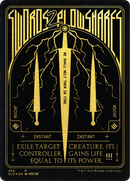 Swords to Plowshares (Foil Etched) (Gold) (SLD-364) [Secret Lair Drop] Etched Foil