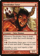 Firedrinker Satyr (THS-122) [Theros] Foil