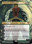 Professor Dellian Fel (Borderless) (SOS-283) [Secrets of Strixhaven] Foil