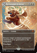 Restoration Seminar (Borderless) (SOS-290) [Secrets of Strixhaven] Foil