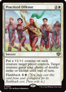 Practiced Offense (PPSOS-025) [Promo Pack: Secrets of Strixhaven] Foil