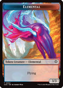 Elemental (0002) // Treasure Double-Sided Token (SOS-2 // 12) [Secrets of Strixhaven]
