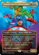 Captain America, Team Leader (Borderless) (MSC-005) [Commander: Marvel Super Heroes] Foil