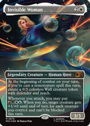 Invisible Woman (Borderless) (Surge Foil) (MSC-875) [Commander: Marvel Super Heroes] Foil
