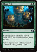 Three Visits (Surge Foil) (MSC-181) [Commander: Marvel Super Heroes] Foil