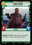 Greef Karga - Introductions are in Order (119/264) - Ashes of the Empire