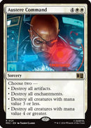 Austere Command (Surge Foil) (MSC-121) [Commander: Marvel Super Heroes] Foil
