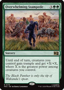 Overwhelming Stampede (Surge Foil) (MSC-178) [Commander: Marvel Super Heroes] Foil