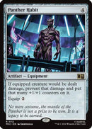 Panther Habit (Surge Foil) (MSC-112) [Commander: Marvel Super Heroes] Foil