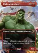 Hulk, Always Angry (Borderless) (MSC-502) [Commander: Marvel Super Heroes] Foil