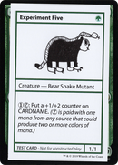 Experiment Five (No PW Symbol) (CMB1-073) [Mystery Booster Playtest Cards 2021]