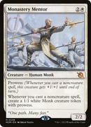 Monastery Mentor (PPMOM-028) [Promo Pack: March of the Machine Promos] Foil
