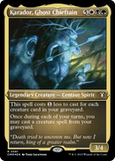 Karador, Ghost Chieftain (Foil Etched) (CMM-581) [Commander Masters] Foil
