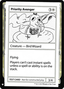 Priority Avenger (CMB1-009) [Mystery Booster Playtest Cards 2019]