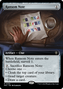 Ransom Note (MKC-356) (Extended Art) [Murders at Karlov Manor Commander]