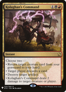 Kolaghan's Command (LIST-DTK-224) [The List]