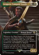 Aragorn, Company Leader (Borderless) (LTR-410) [The Lord of the Rings: Tales of Middle-earth] Foil
