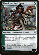 Huatli, the Sun's Heart (PRE-230S) [War of the Spark Promos] Foil