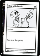 One With Death (CMB1-045) [Mystery Booster Playtest Cards 2019]
