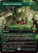 Season of Gathering (Borderless) (BLB-286) (Showcase) [Bloomburrow] Foil